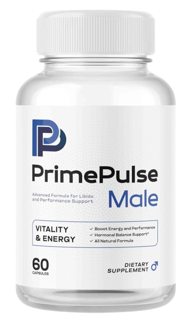 PrimePulse male capsule supplement bottles